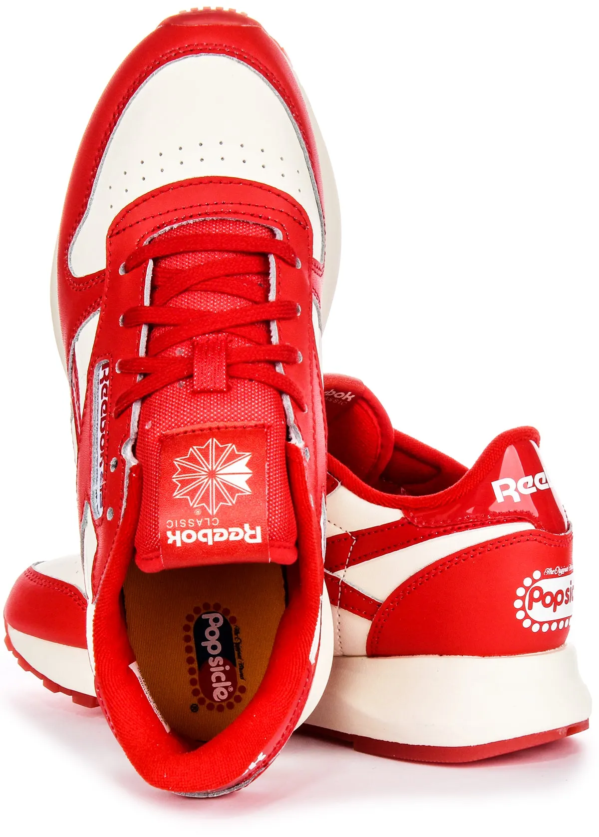 Reebok Classic Leather X Popsicle In White Red For Women