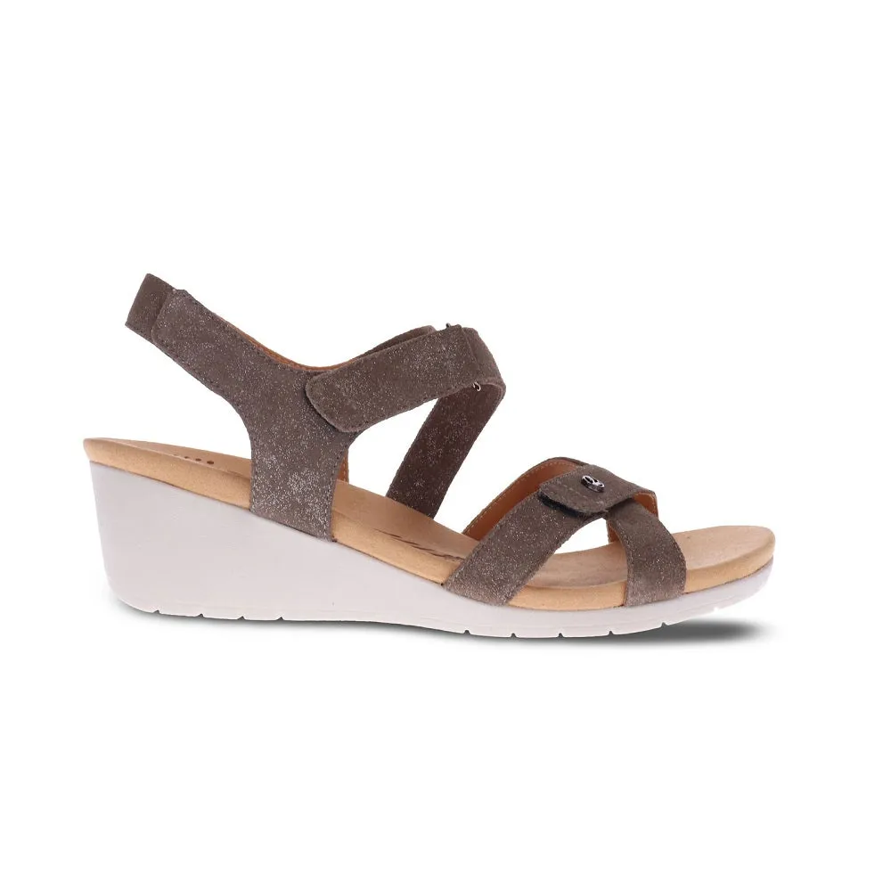 Revere Women's Casablanca Wedge Back Strap Sandals