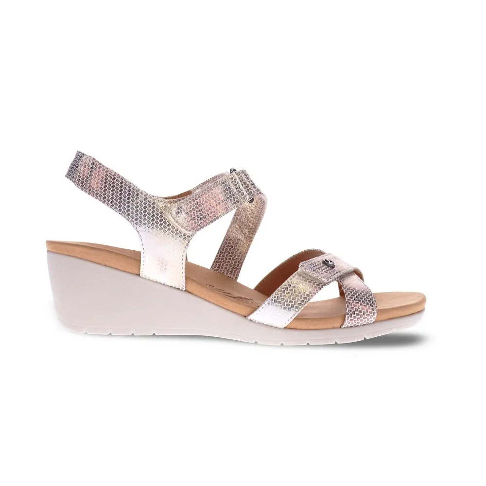 Revere Women's Casablanca Wedge Back Strap Sandals