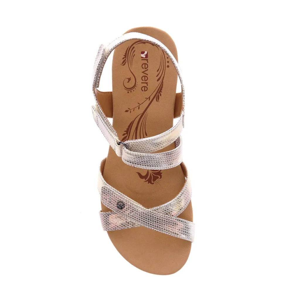 Revere Women's Casablanca Wedge Back Strap Sandals
