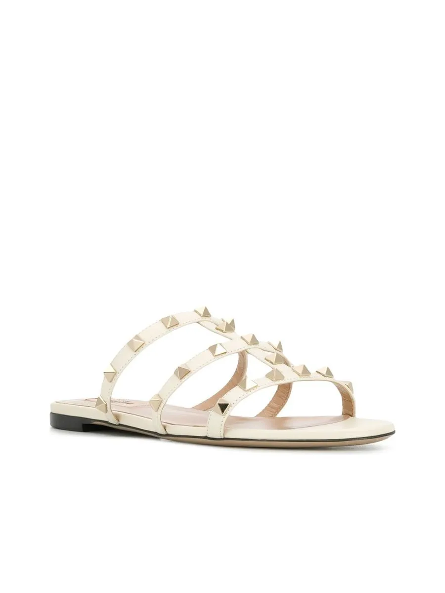 Rockstud Leather Sandals