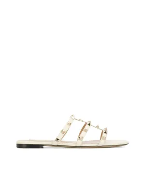 Rockstud Leather Sandals