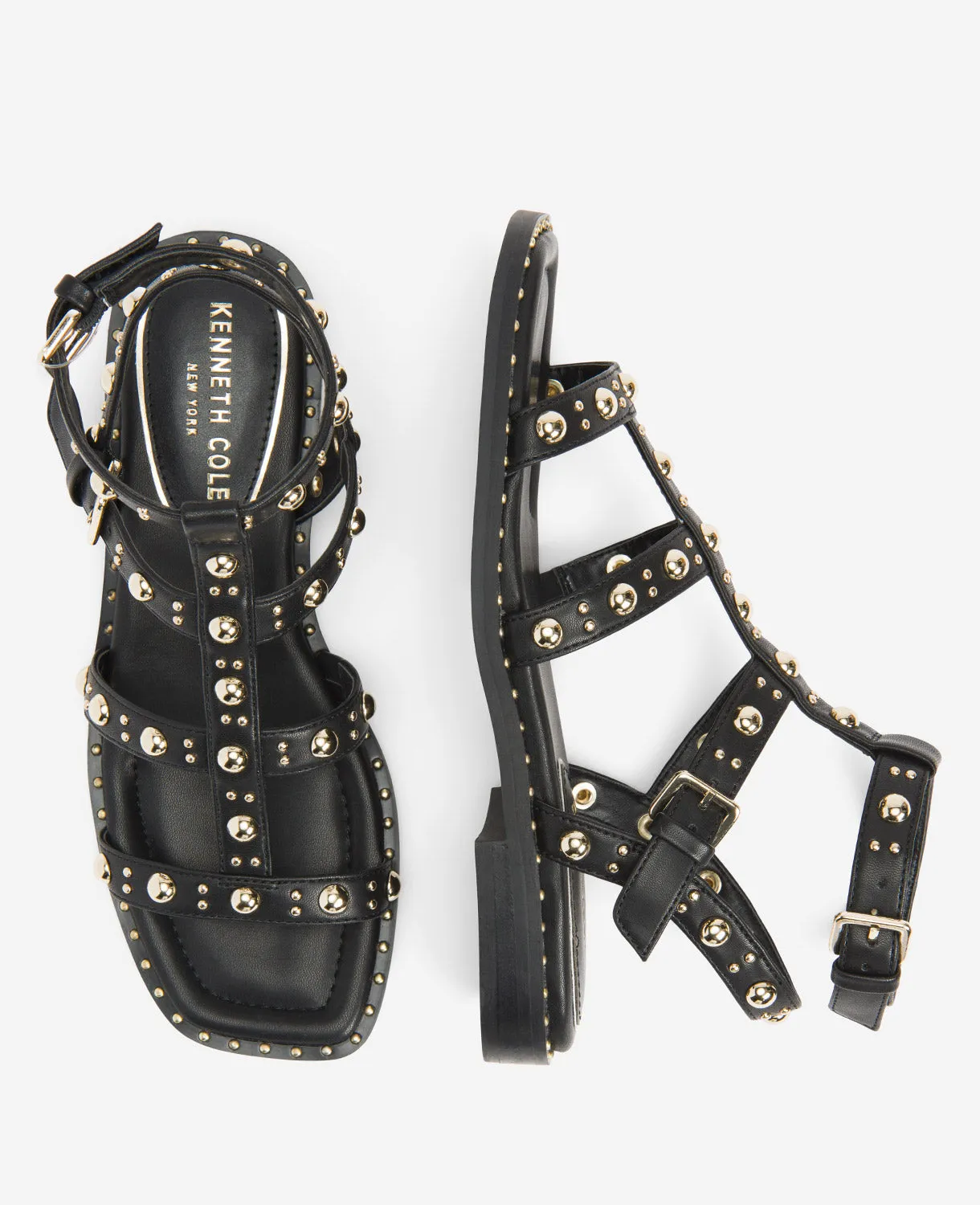 Ruby Studded Gladiator Flat Sandal