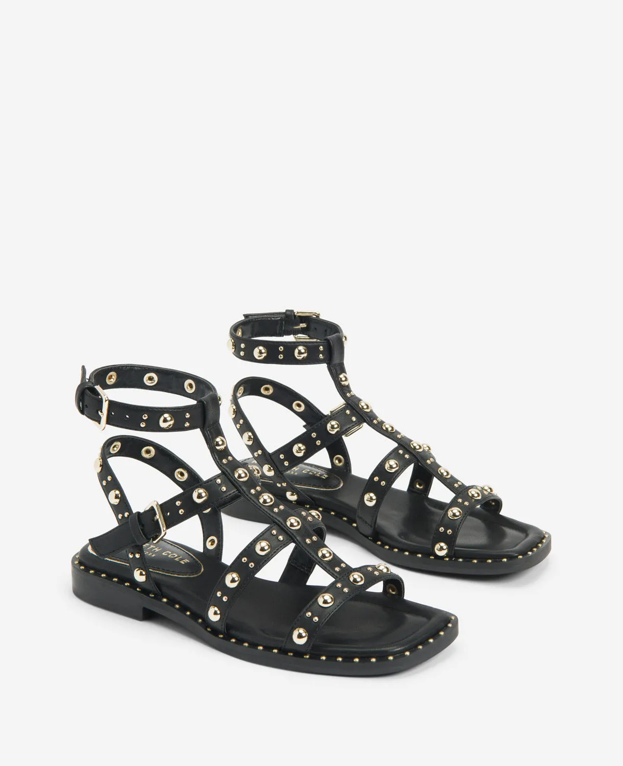 Ruby Studded Gladiator Flat Sandal