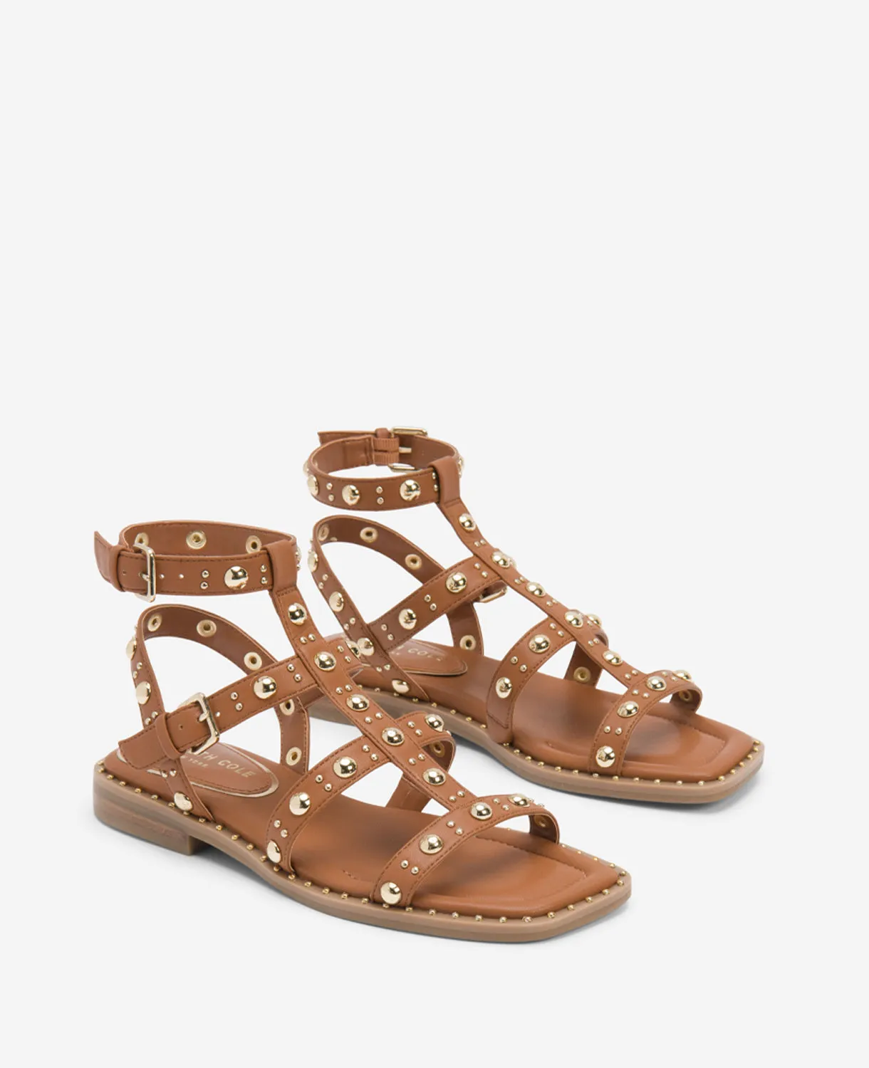 Ruby Studded Gladiator Flat Sandal