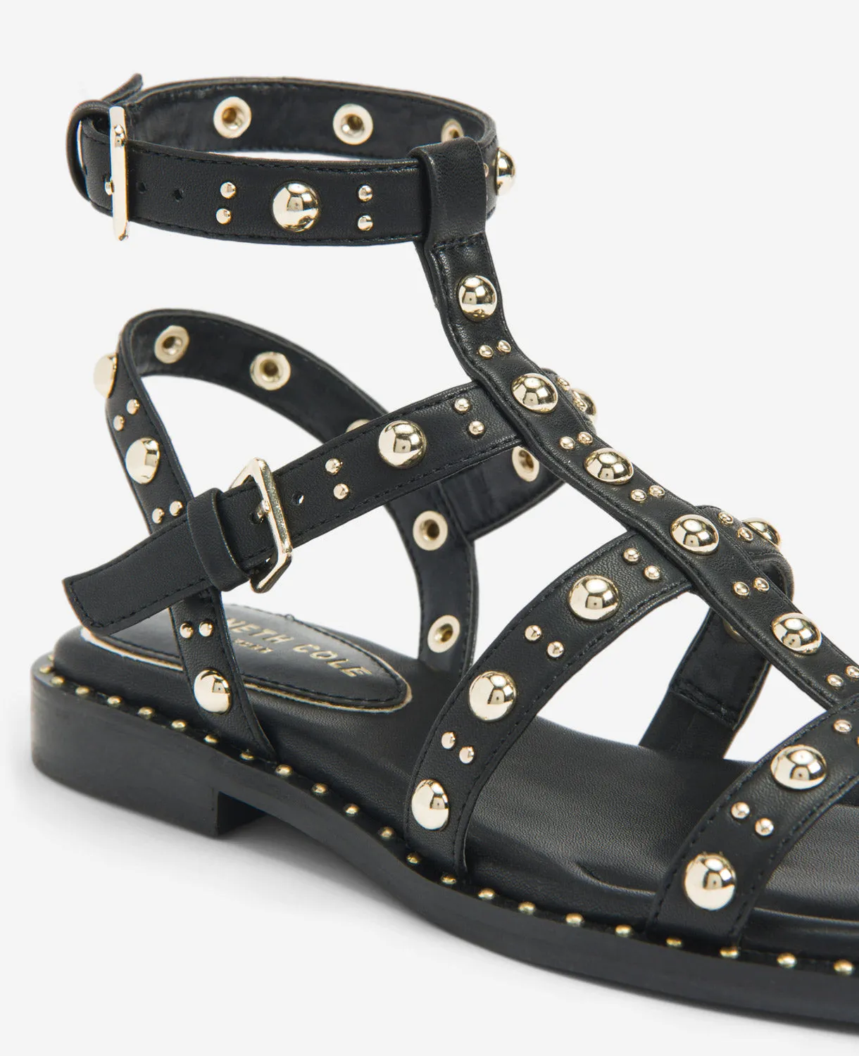 Ruby Studded Gladiator Flat Sandal
