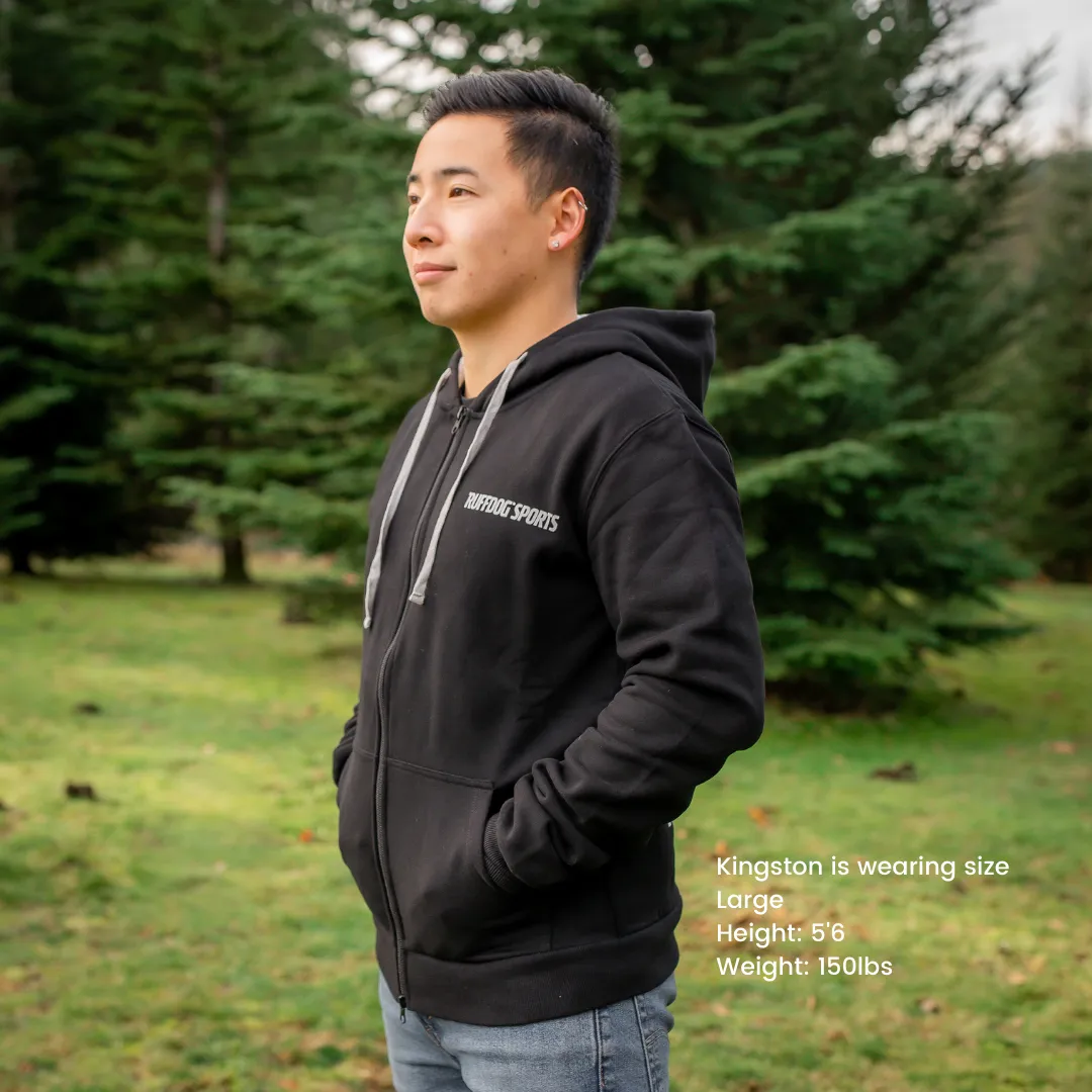 Ruffdog CLASSIC Black Sweatjacket SAVE 70% XS only