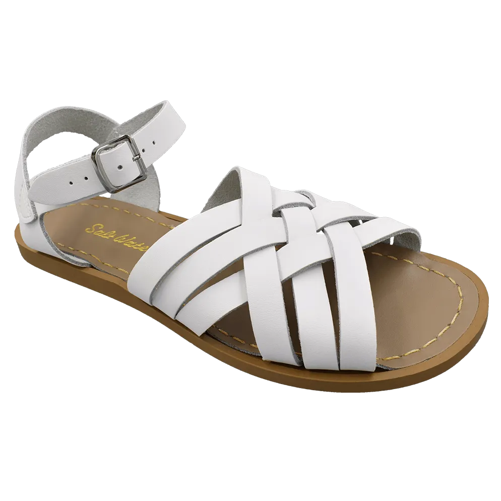 Saltwater Retro sandal (White, Adult)