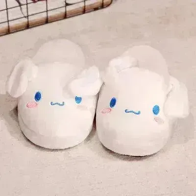Sanrio Kuromi Cinnamoroll Plush Indoor Slippers
