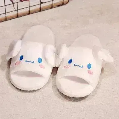 Sanrio Kuromi Cinnamoroll Plush Indoor Slippers