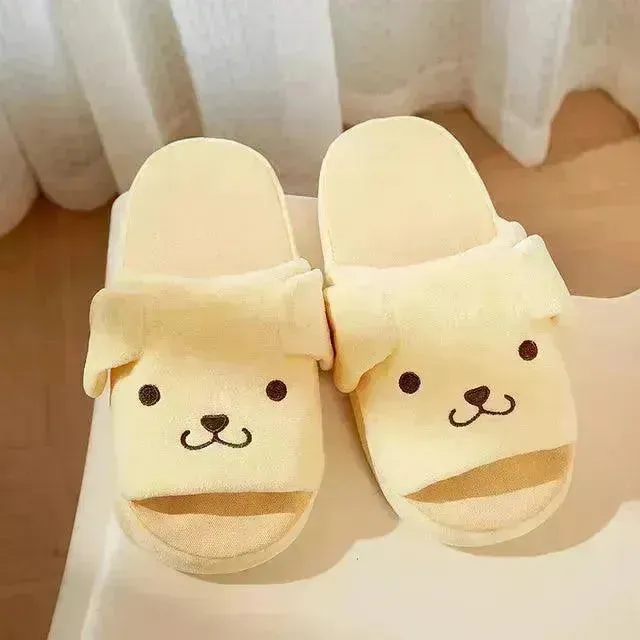 Sanrio Kuromi Cinnamoroll Plush Indoor Slippers