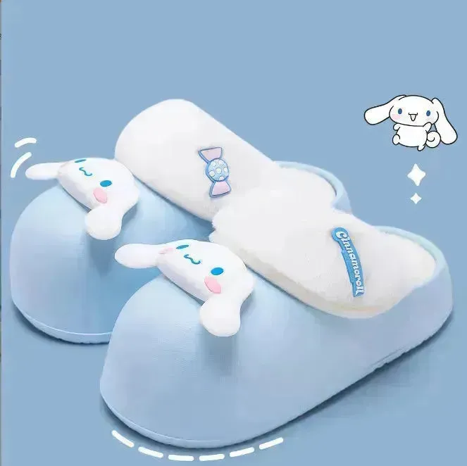 Sanrio Plush Thick-soled Slippers