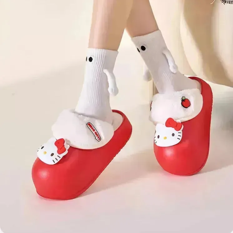 Sanrio Plush Thick-soled Slippers
