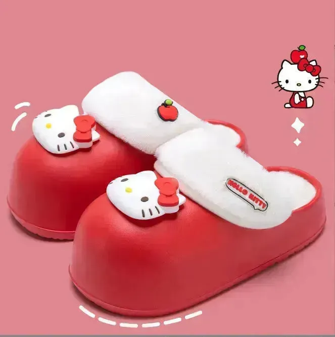 Sanrio Plush Thick-soled Slippers