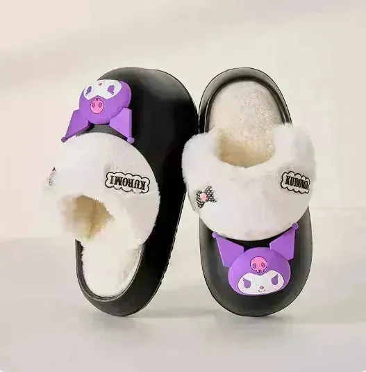 Sanrio Plush Thick-soled Slippers
