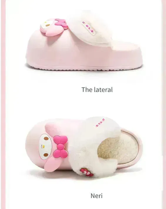 Sanrio Plush Thick-soled Slippers