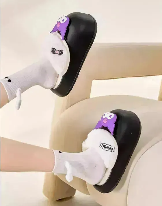 Sanrio Plush Thick-soled Slippers