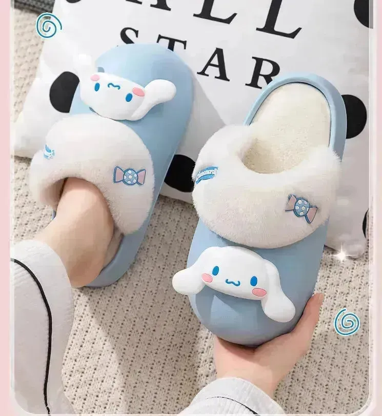 Sanrio Plush Thick-soled Slippers