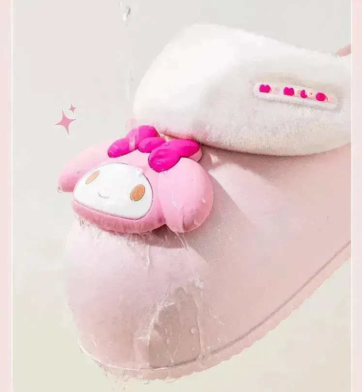 Sanrio Plush Thick-soled Slippers