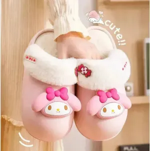 Sanrio Plush Thick-soled Slippers
