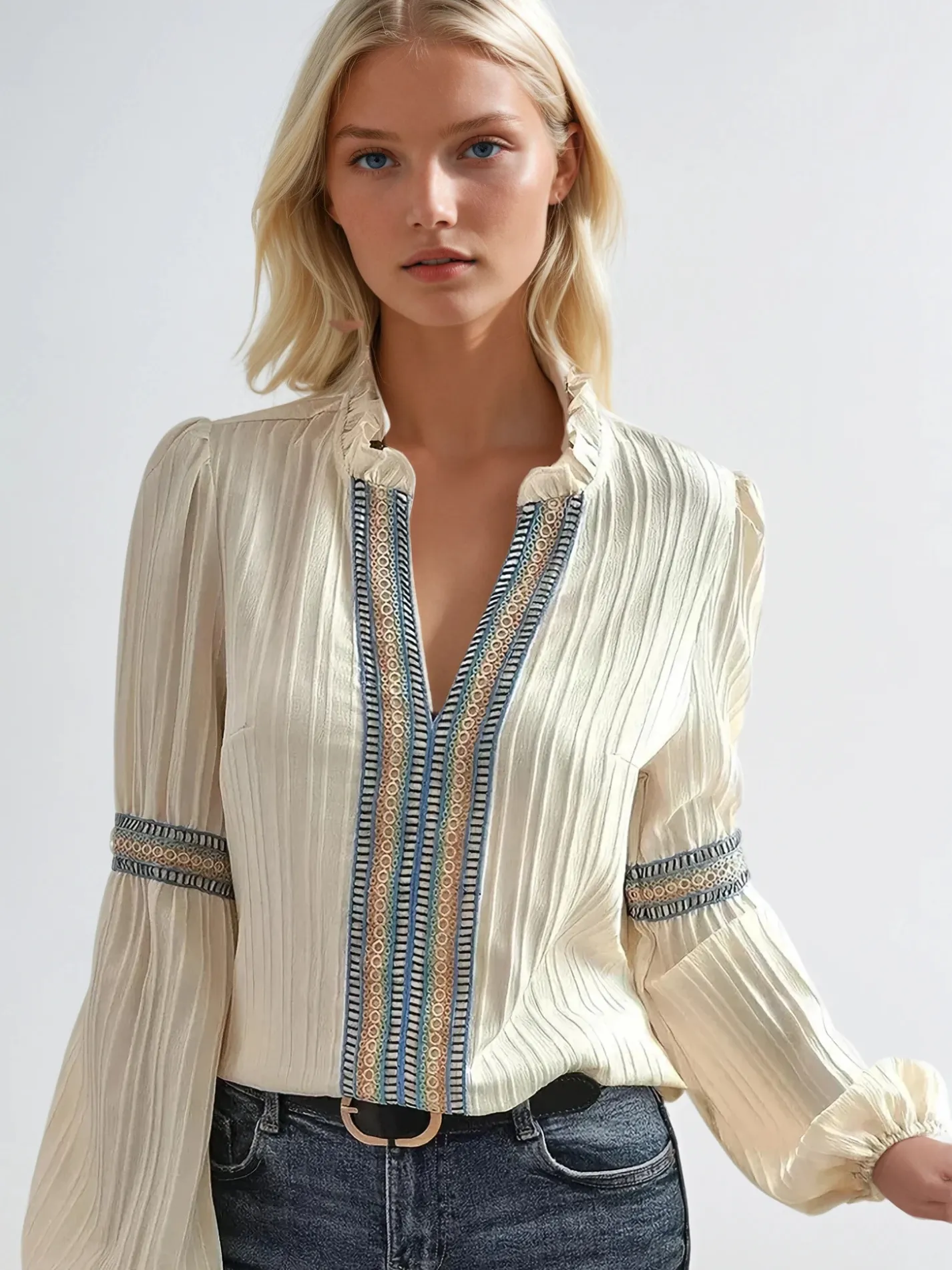 Sienna™ | Boho Lantern Sleeve Blouse