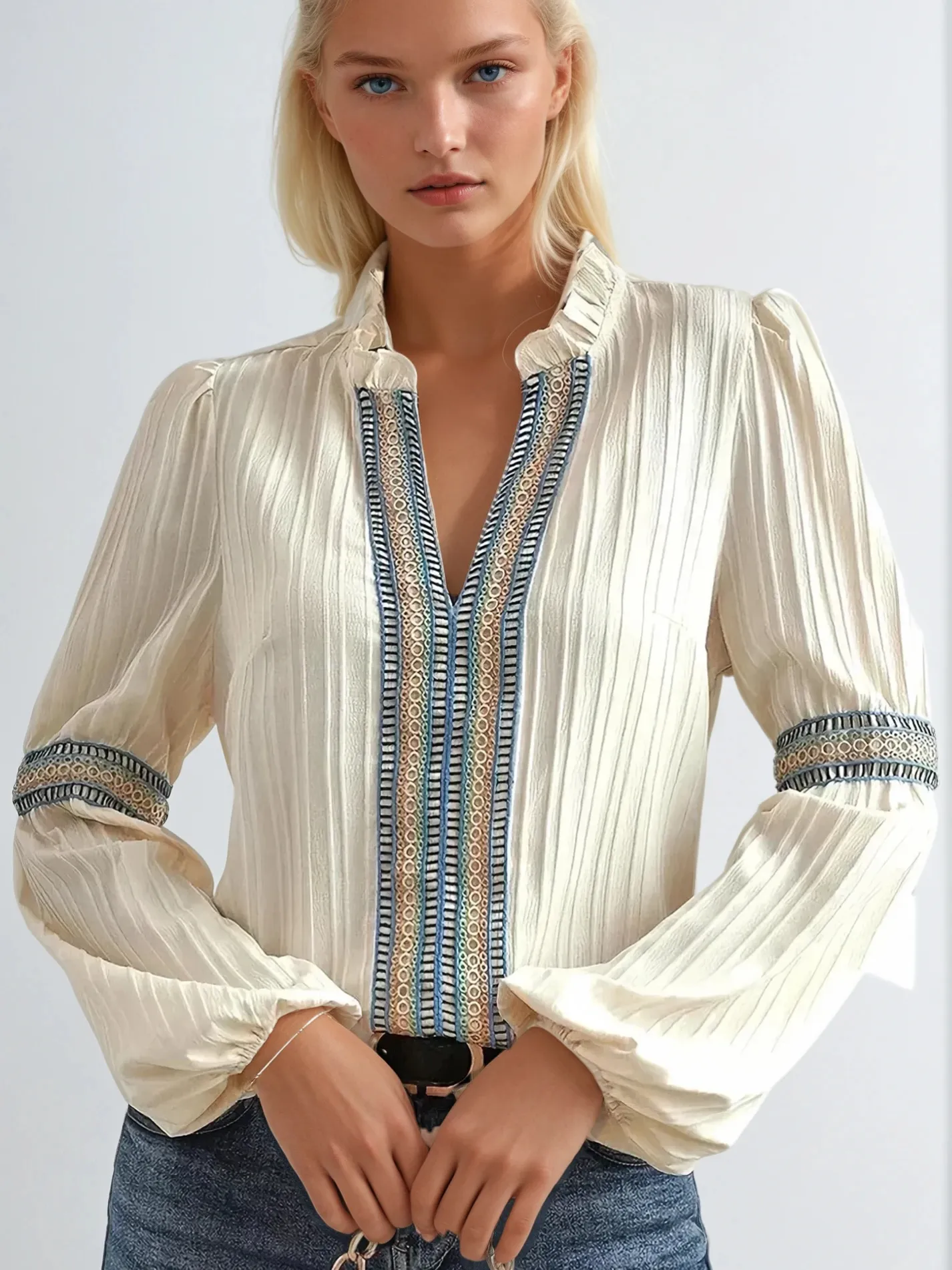 Sienna™ | Boho Lantern Sleeve Blouse