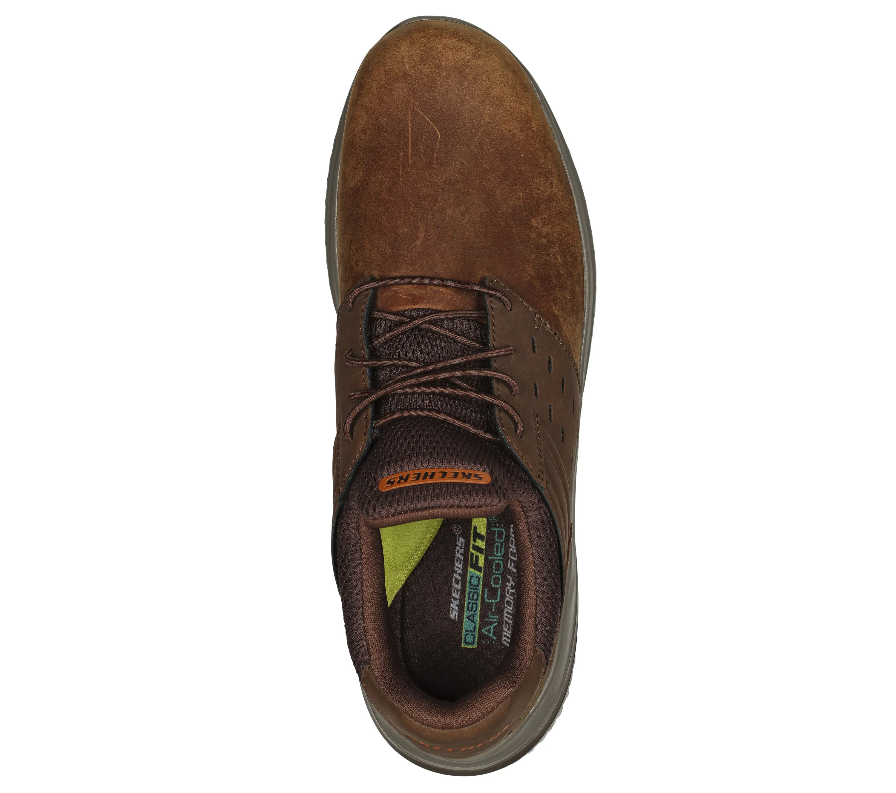 Skechers Men's 210308/CDB Delson 3.0 - Ezra Leather Sneakers Brown