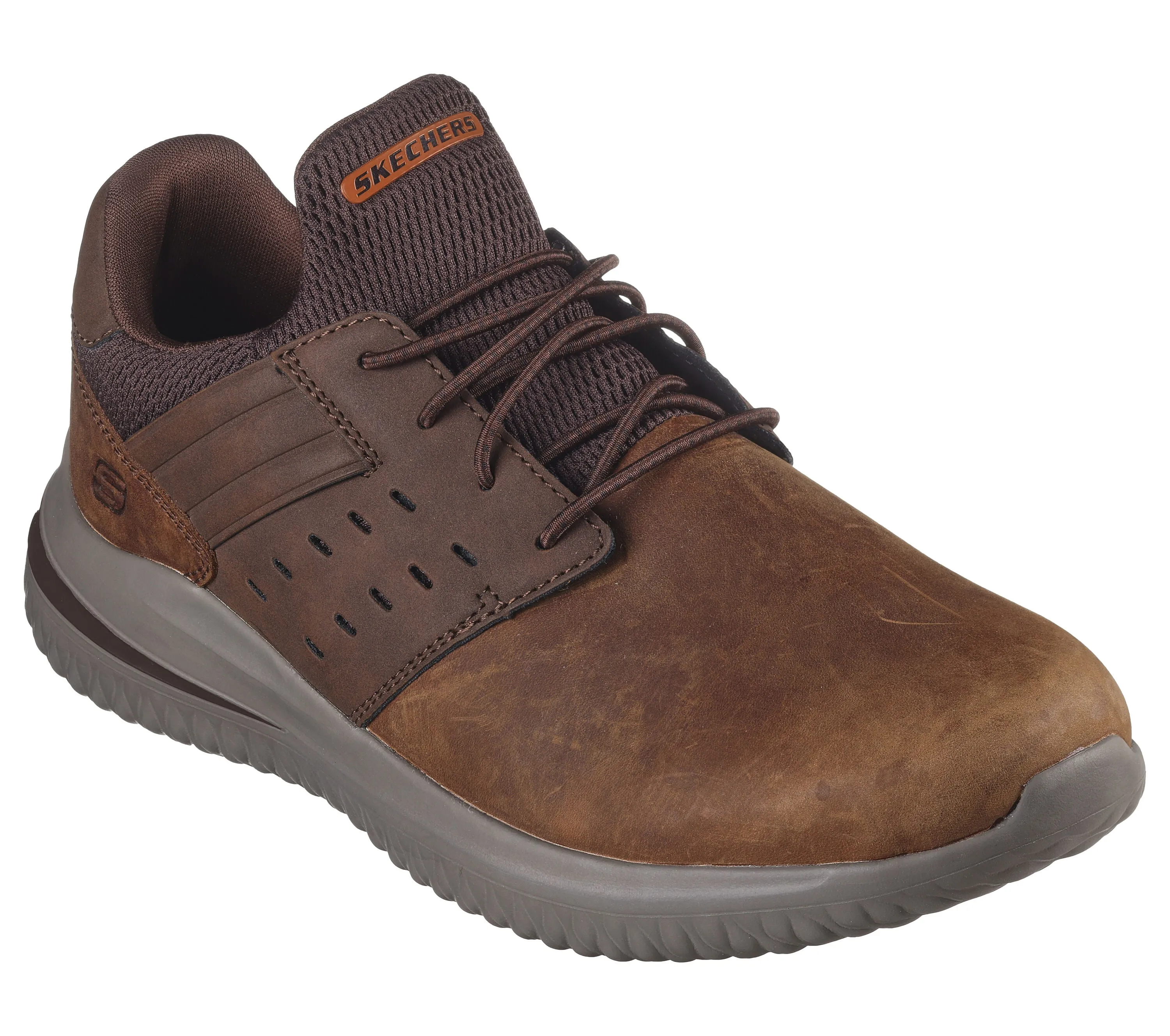 Skechers Men's 210308/CDB Delson 3.0 - Ezra Leather Sneakers Brown