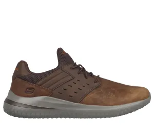 Skechers Men's 210308/CDB Delson 3.0 - Ezra Leather Sneakers Brown