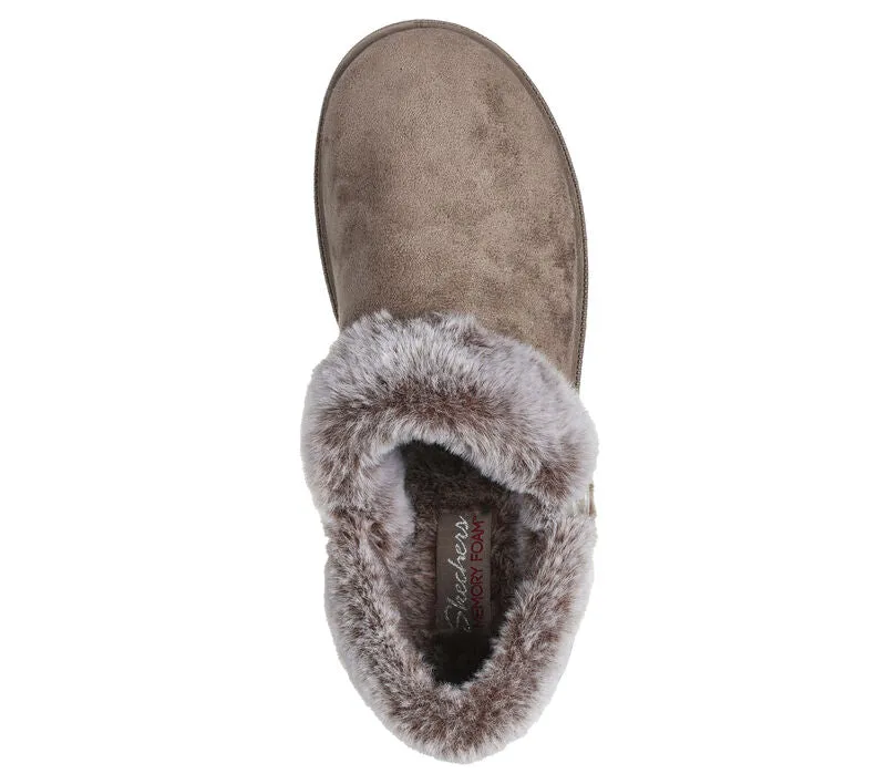 Skechers Womens Slipper Cozy Campfire Fresh Toast Dark Taupe