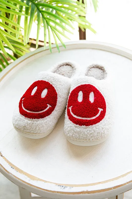 Smiley Face Cozy Slippers