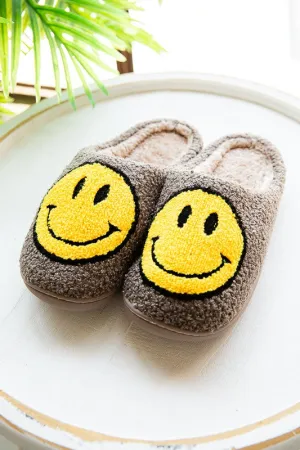 Smiley Face Cozy Slippers