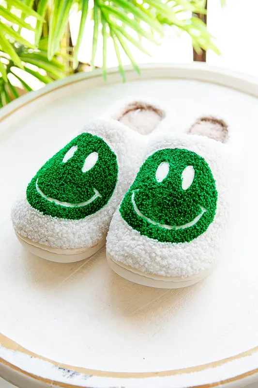 Smiley Face Cozy Slippers