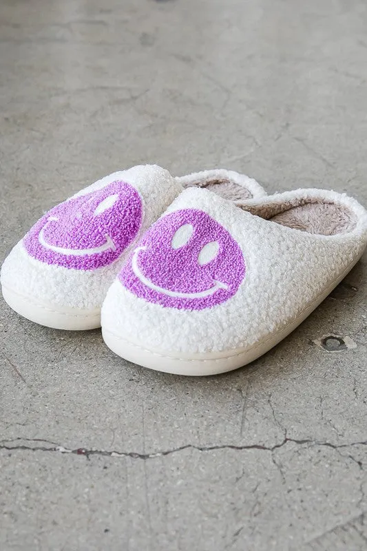 Smiley Face Cozy Slippers