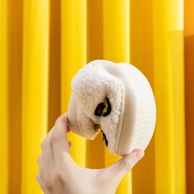 Smiley Face Slippers in Yellow Smile Mix