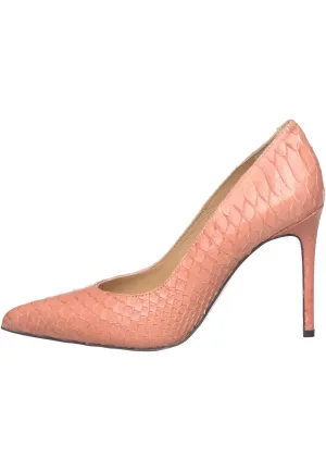 Snake Leather Stiletto Pumps