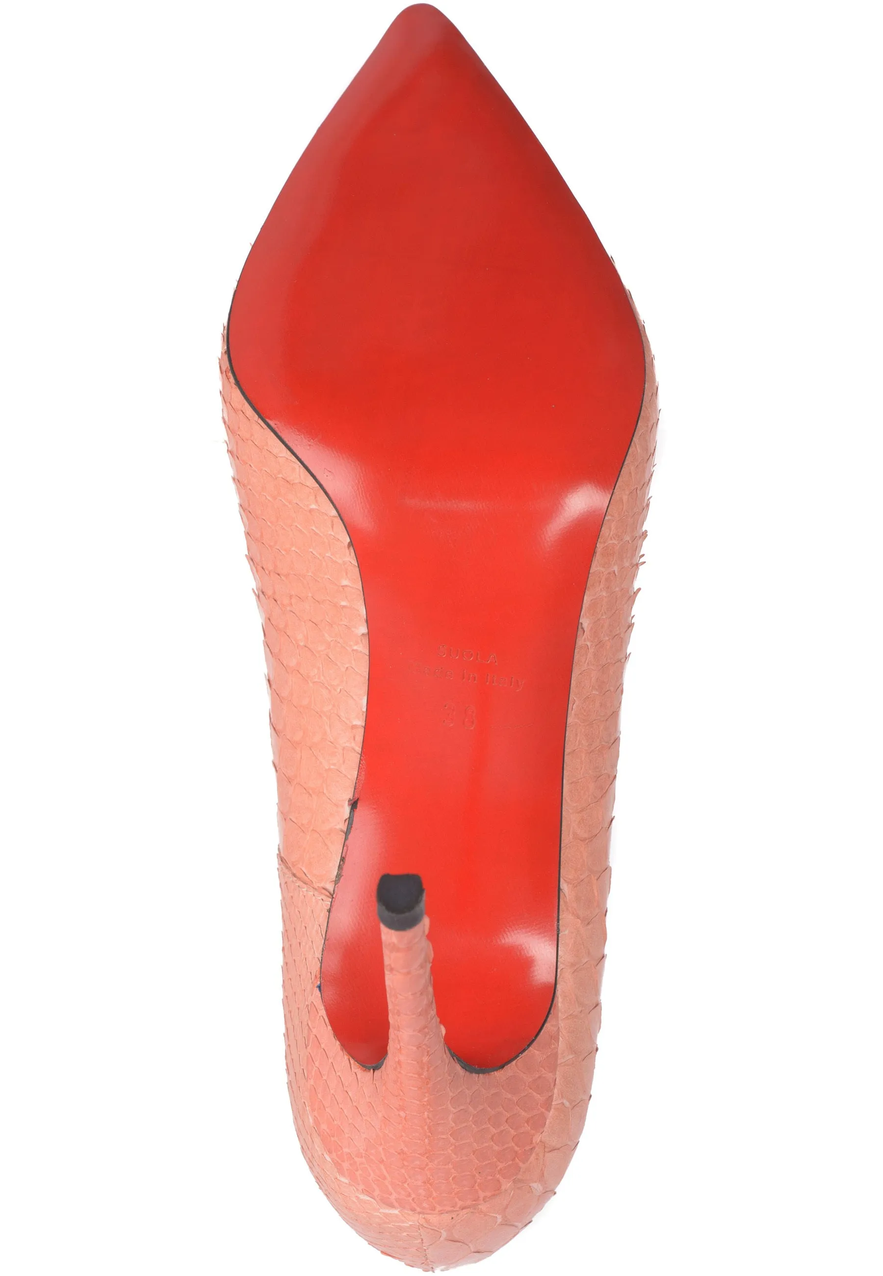 Snake Leather Stiletto Pumps
