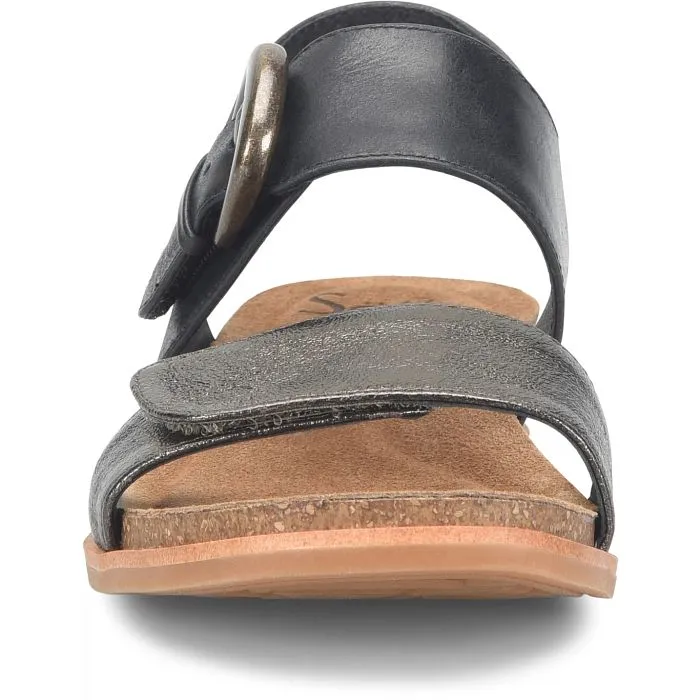 Sofft Women's Peggie Sandal - Black/Dark Pewter