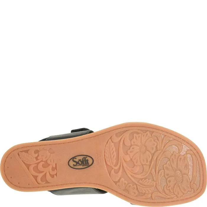 Sofft Women's Peggie Sandal - Black/Dark Pewter