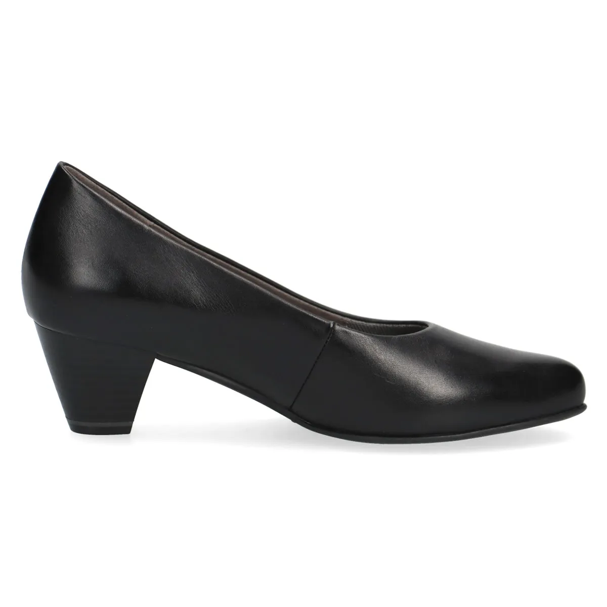 Sophisticated Statement Black Leather Pumps