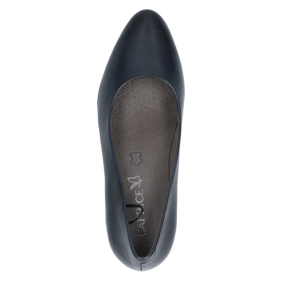 Sophisticated Statement Navy Leather Pumps
