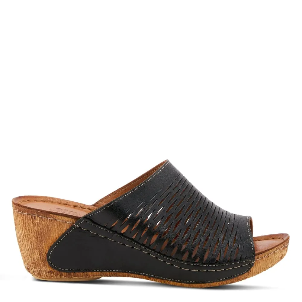 Spring Step Shoes Cunacena Leather Slide Sandal