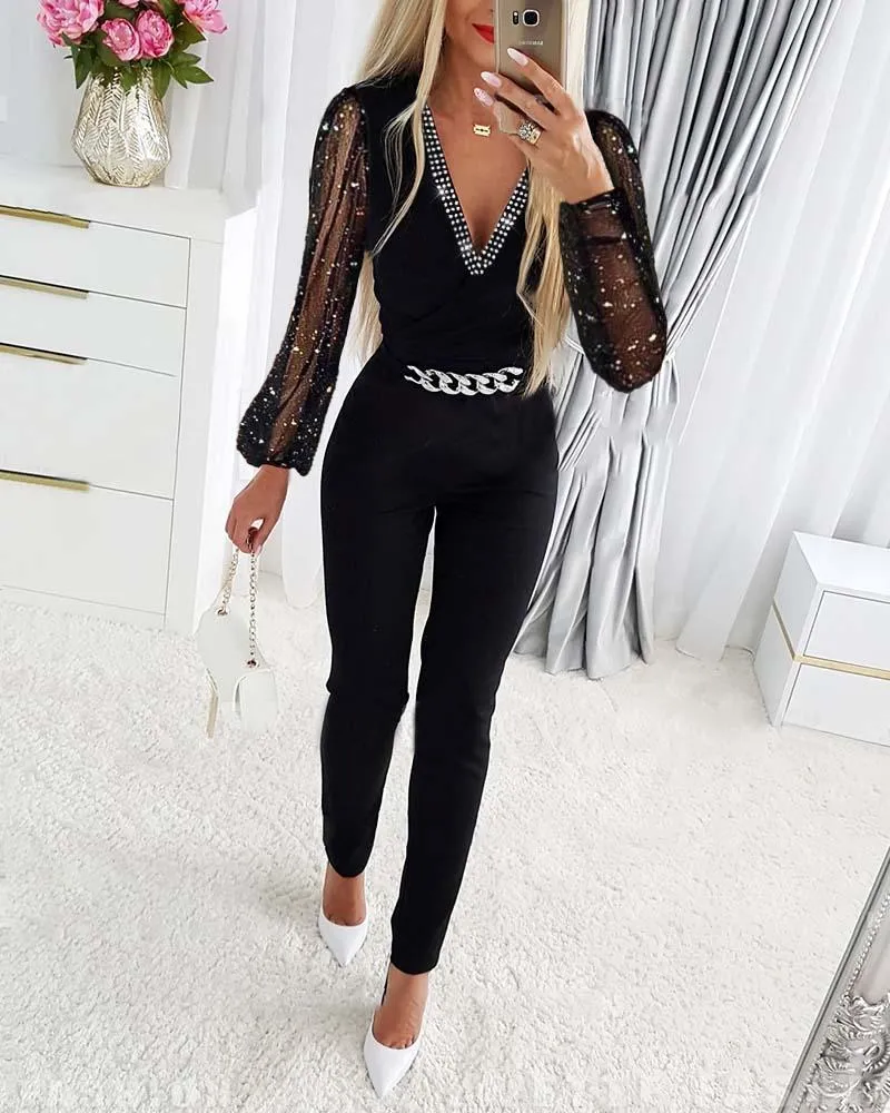 Sprinkled Print Jumpsuit – Trendy One-Piece Statement Outfit