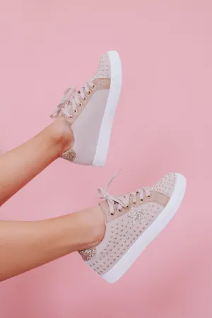 Star Studded Sneaker - Beige