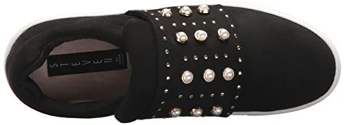 STEVEN by Steve Madden Women's Deylin Sneaker, Black, 7.5 Medium US