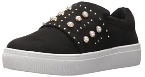 STEVEN by Steve Madden Women's Deylin Sneaker, Black, 7.5 Medium US