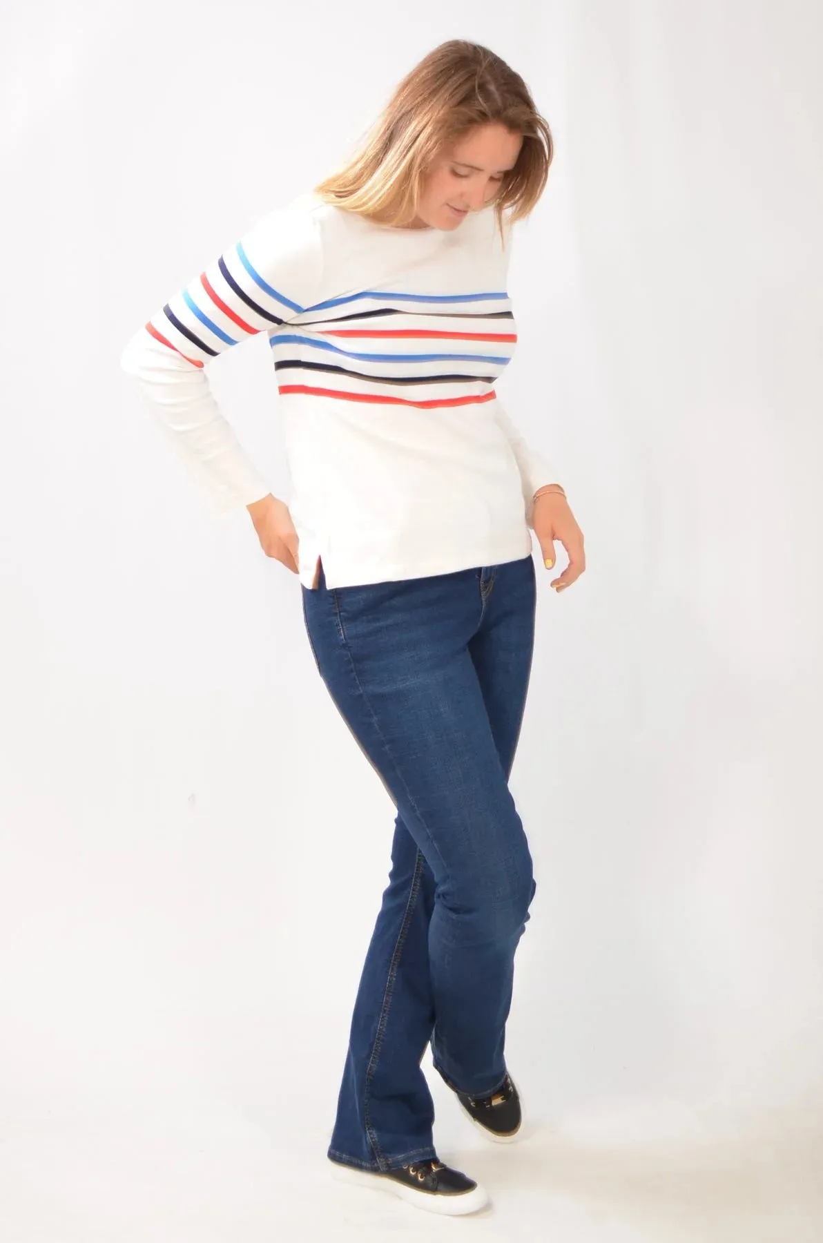 Striped Jersey Top