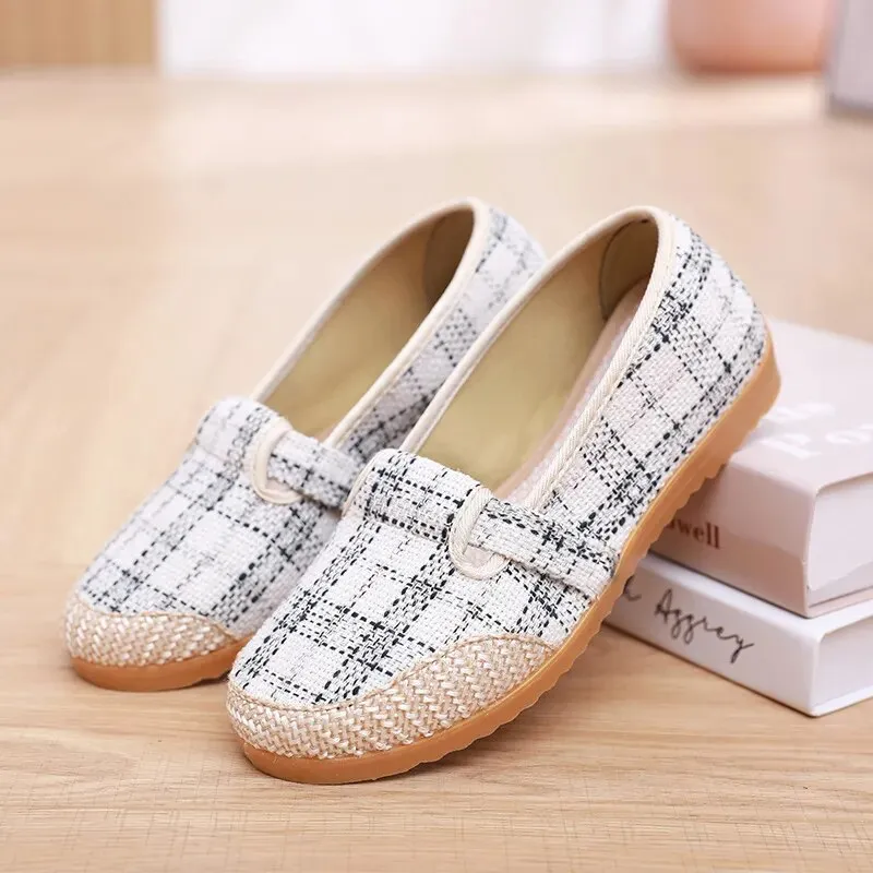 Summer Ladies Casual Comfort Bohemian Slip On Lazy Shoes for Womens