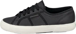 Superga  2750 Tumbled Leather Classic Sneakers Black Favorio