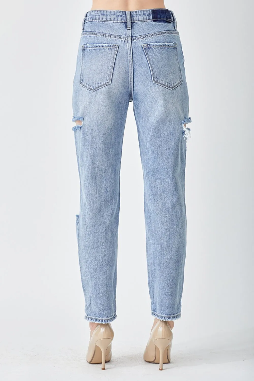 Tasia Distressed Slim Cropped Jeans | Risen